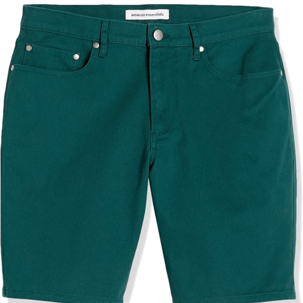 (SOLD) Mens Slim-fit 9" Inseam Stretch 5-Pocket Short - Picture 2 of 7
